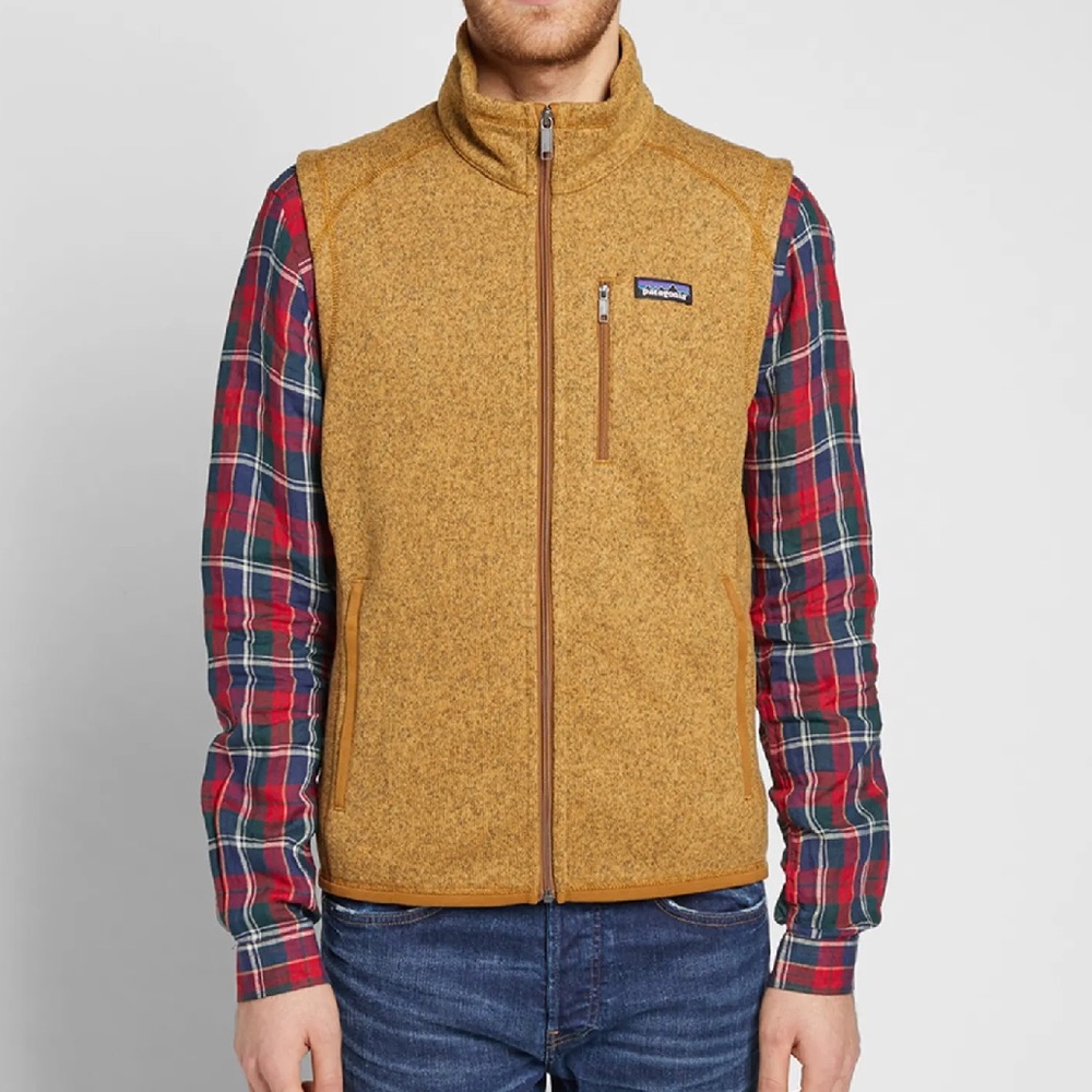 Patagonia Mustard Yellow Fleece Vest